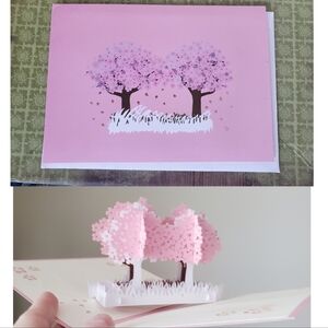 🛍️BUNDLE ONLY ITEM🛍️Pink Cherry Blossom Greeting Card- Blank